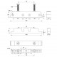 BED FRAME BRACKET 15,4 - DOUBLE SCREW